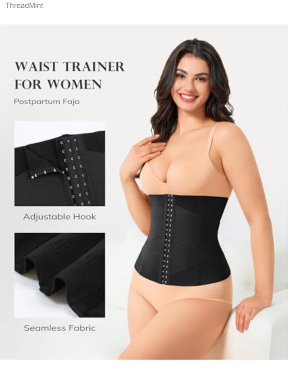 Waist Trainer Corset Shapewear Tummy Control Postpartum Support - Picture 4 of 6